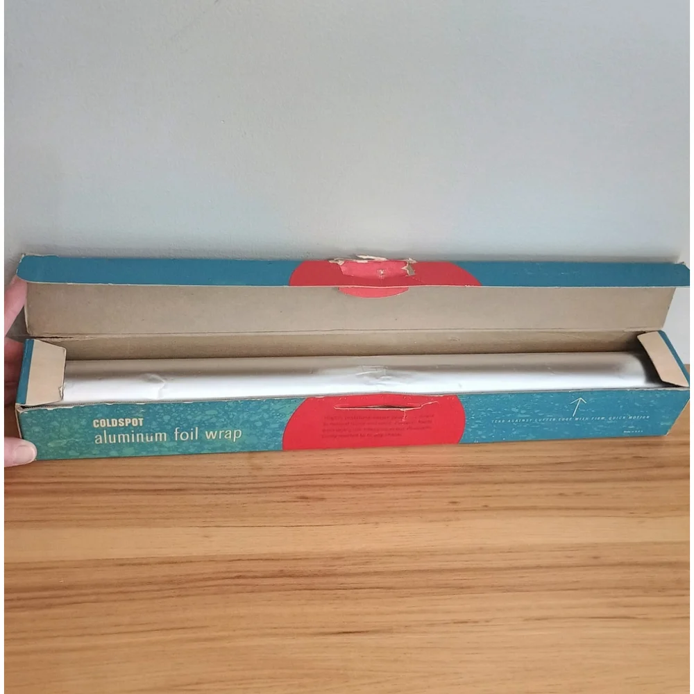 RARE Vintage Cold Spot Sears & Roebuck Aluminum Foil Wrap 50 Ft
